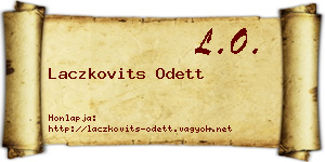 Laczkovits Odett névjegykártya